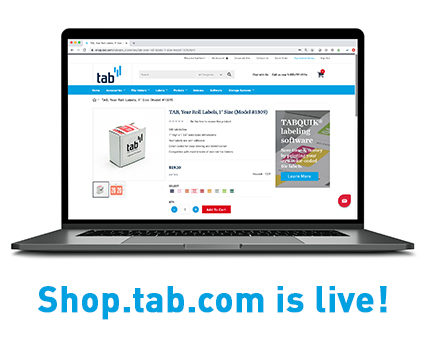 Shop.tab.com online store for filing supplies: file folders, manila pockets, year labels, numeric roll labels, alphabetic sheet labels, filing labels, filebacks, indexes, outguides, vinyl pockets, filing accessories, classification folders, pressboard folders, expansion pockets, expandable file pockets
